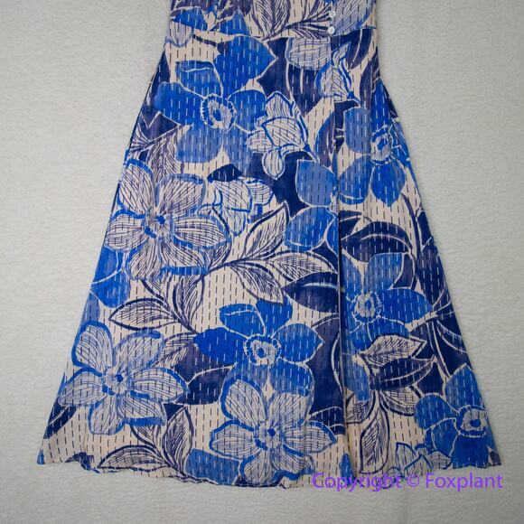 New! Lost + Wander Levka Floral Wrap Midi Dress blue, size‎ S - Picture 6 of 16
